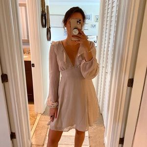 Shimmer Nude and Gold Dress